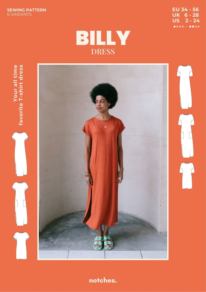 BILLY dress paper pattern ENGLISH