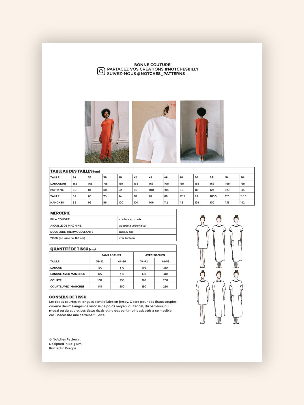 BILLY patron couture pochette - FRANÇAIS