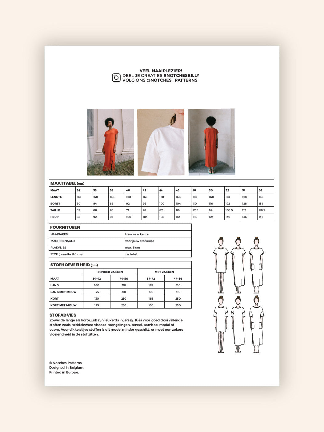 BILLY papieren patroon NEDERLANDS