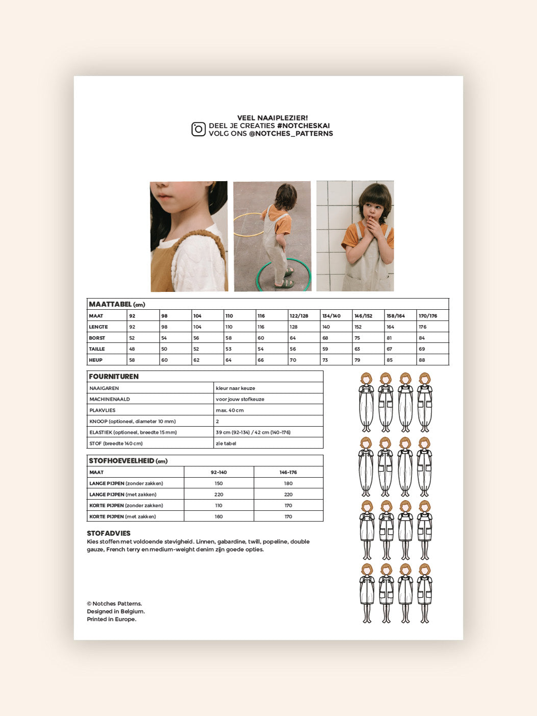 KAI papieren patroon NEDERLANDS