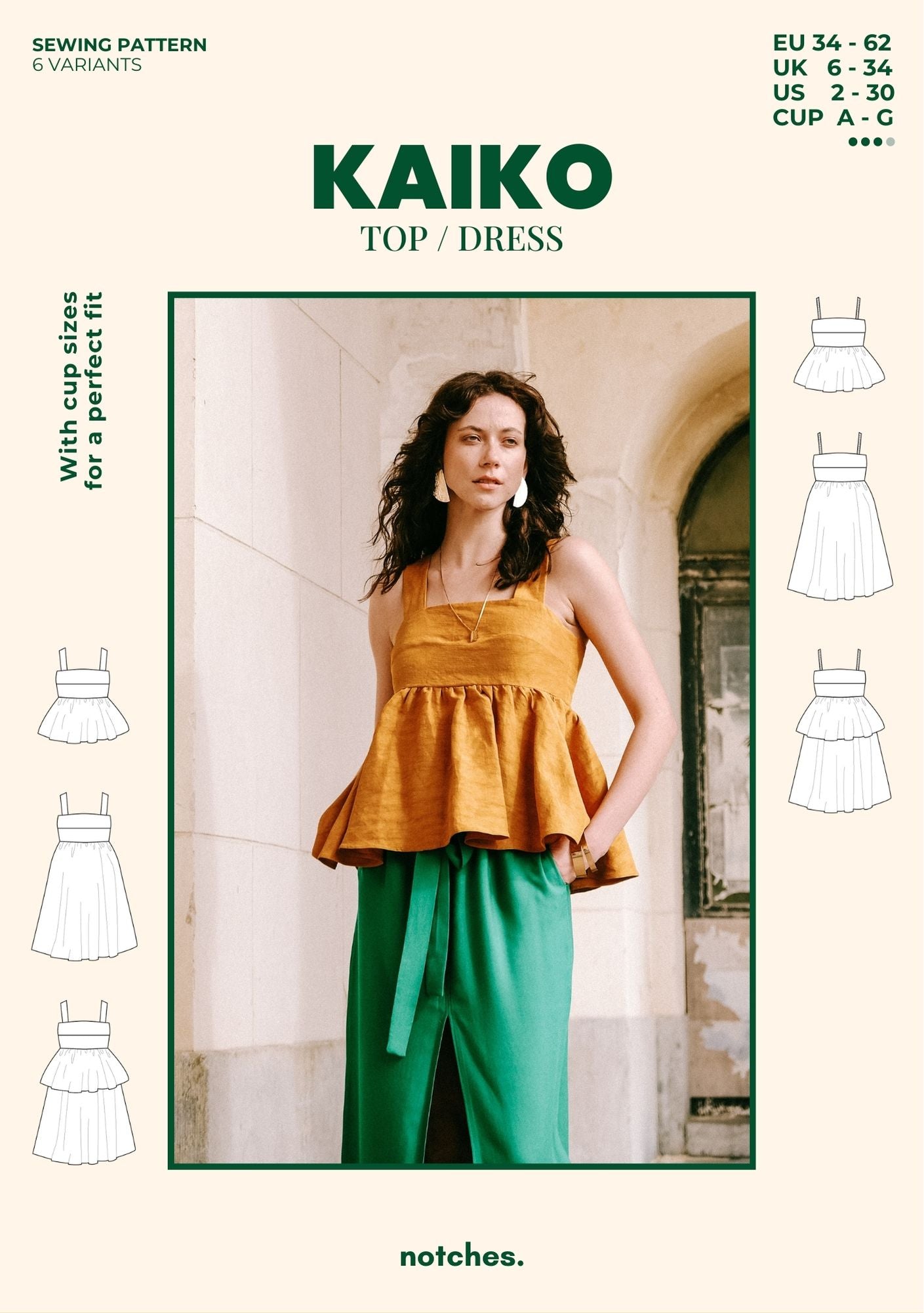 KAIKO dress & top paper pattern ENGLISH