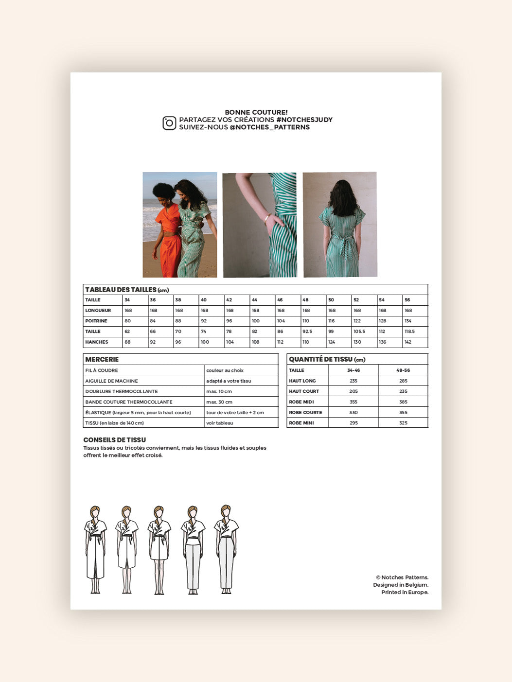 JUDY patron couture pochette - FRANÇAIS