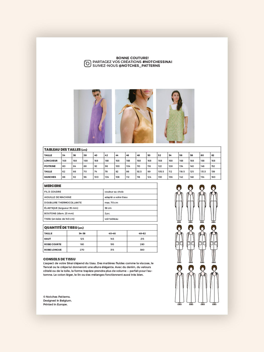 SINAI patron couture pochette - FRANÇAIS