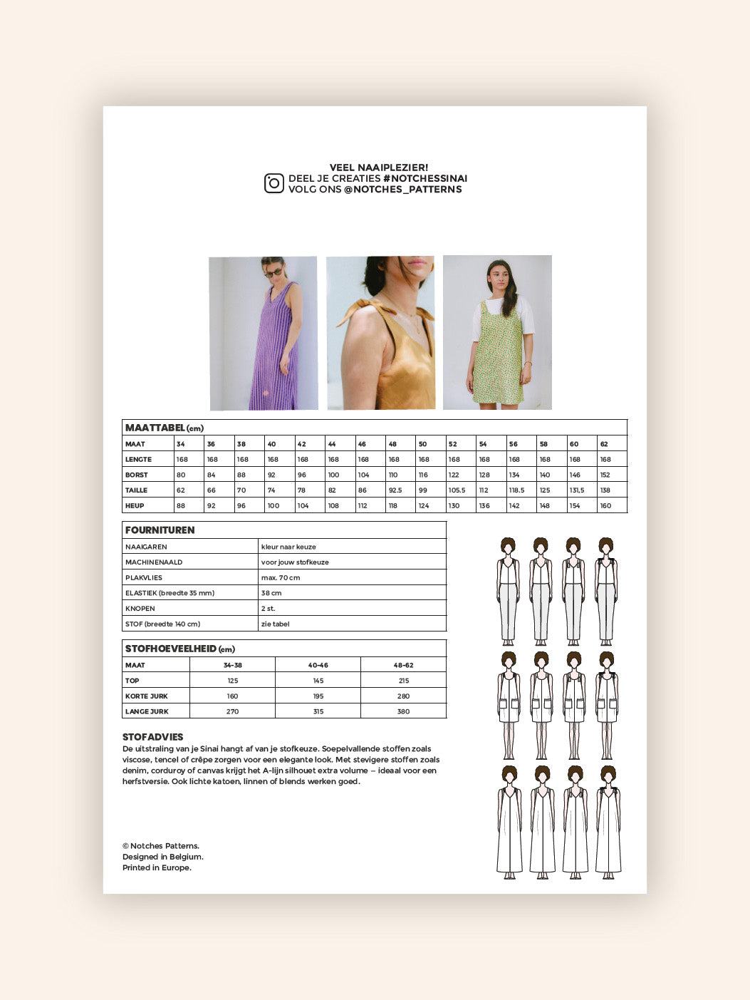 SINAI papieren patroon - NEDERLANDS